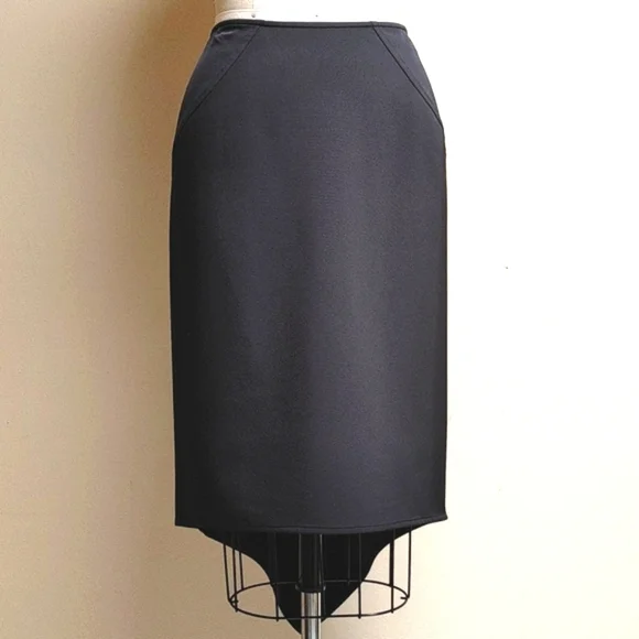 JÖN Black Pointed Hem Skirt 4 - Picture 2 of 10